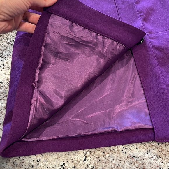 EUC Focus 2000 purple lined hidden button blazer - Picture 4 of 15